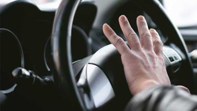 Honking car horn