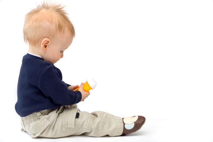 Child with bottle