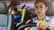 distracted parent driver
