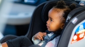child in rear facing car seat