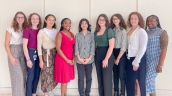 REU Class of 2023 against wall