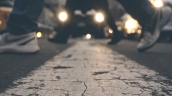 Crossing the street