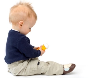 Child with bottle
