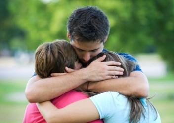 Family hug