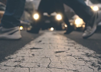 Crossing the street
